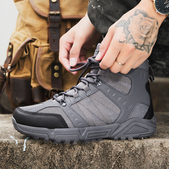 Herren Tactical-Hochschuhe mit rutschfester Sohle und atmungsaktiver Struktur R&B