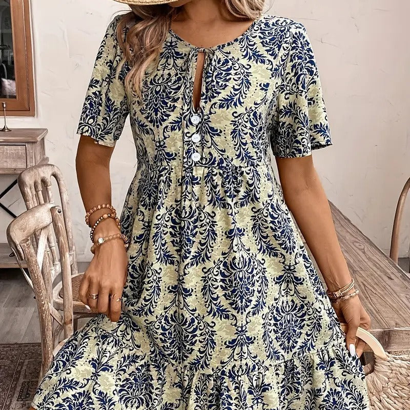 Damen Sommerkleid im Vintage-Stil R&B