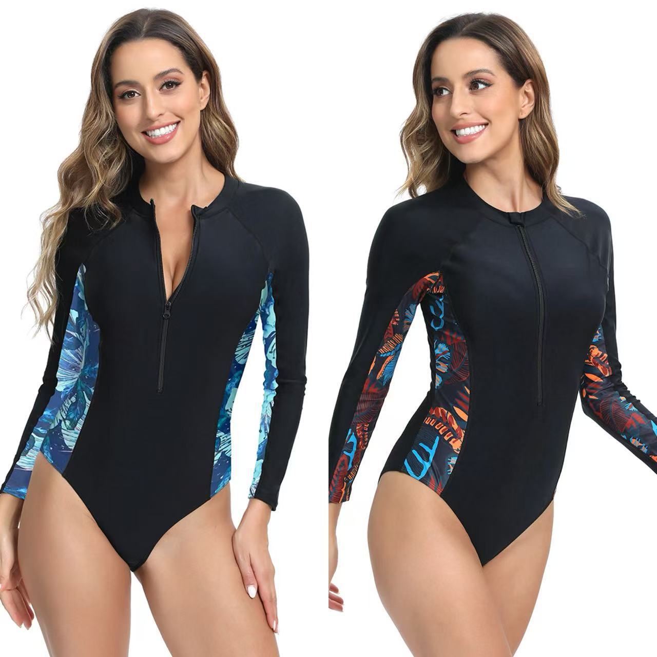 Damen langärmliger Schwimmanzug mit innovativem Designs R&B