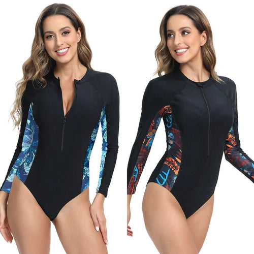 Damen langärmliger Schwimmanzug mit innovativem Designs R&B