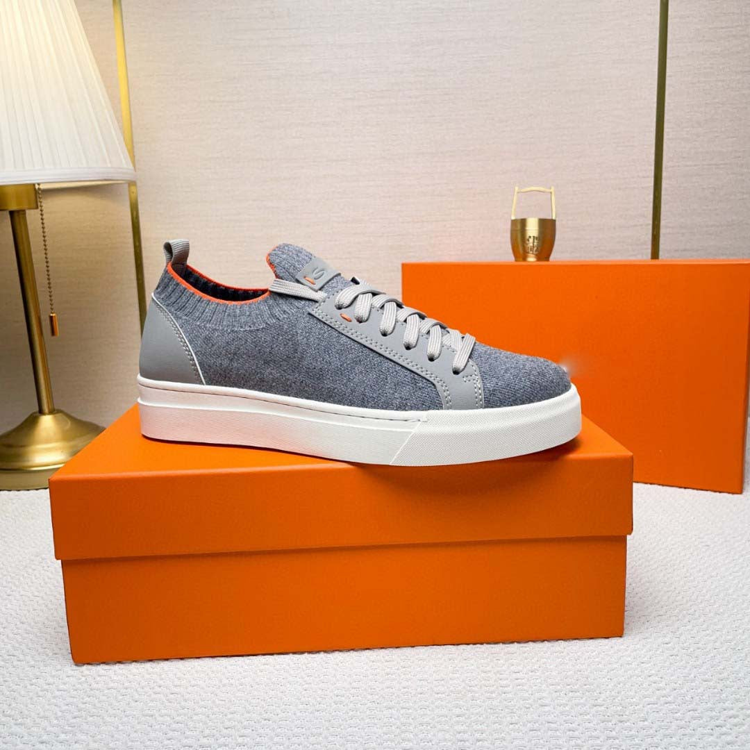 Damen Modische Sneaker mit atmungsaktiver Strick-Oberfläche und rutschfester Sohle R&B
