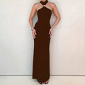 Damen Abendkleid mit schickem Halterdesign und eleganter Silhouette R&B
