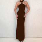 Damen Abendkleid mit schickem Halterdesign und eleganter Silhouette R&B