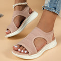 Damen Komfortable Sandalen mit atmungsaktiven Strickdetails und flexiblem Fußbett R&B