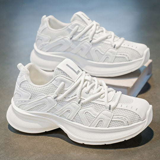 Damen atmungsaktive Sportsneakers mit dämpfender Sohle und stabiler Verstärkung R&B