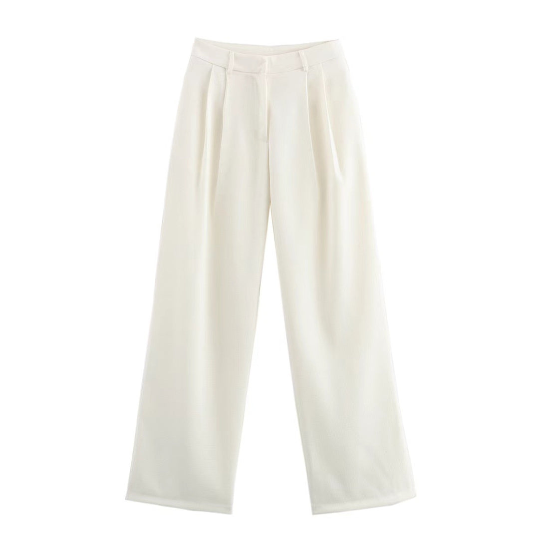 Damen Weite Palazzo-Hose mit eleganter Bundfaltenverarbeitung R&B
