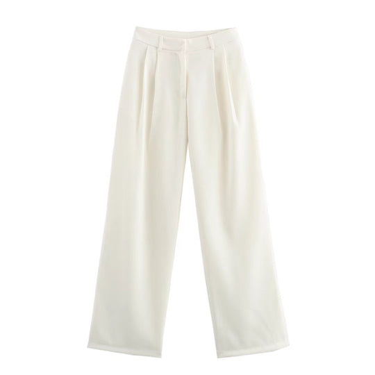 Damen Weite Palazzo-Hose mit eleganter Bundfaltenverarbeitung R&B