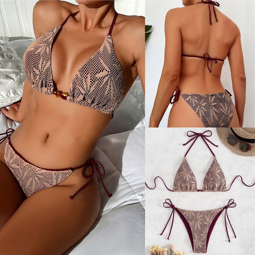 Damen Raffinierter Häkel-Bikini R&B