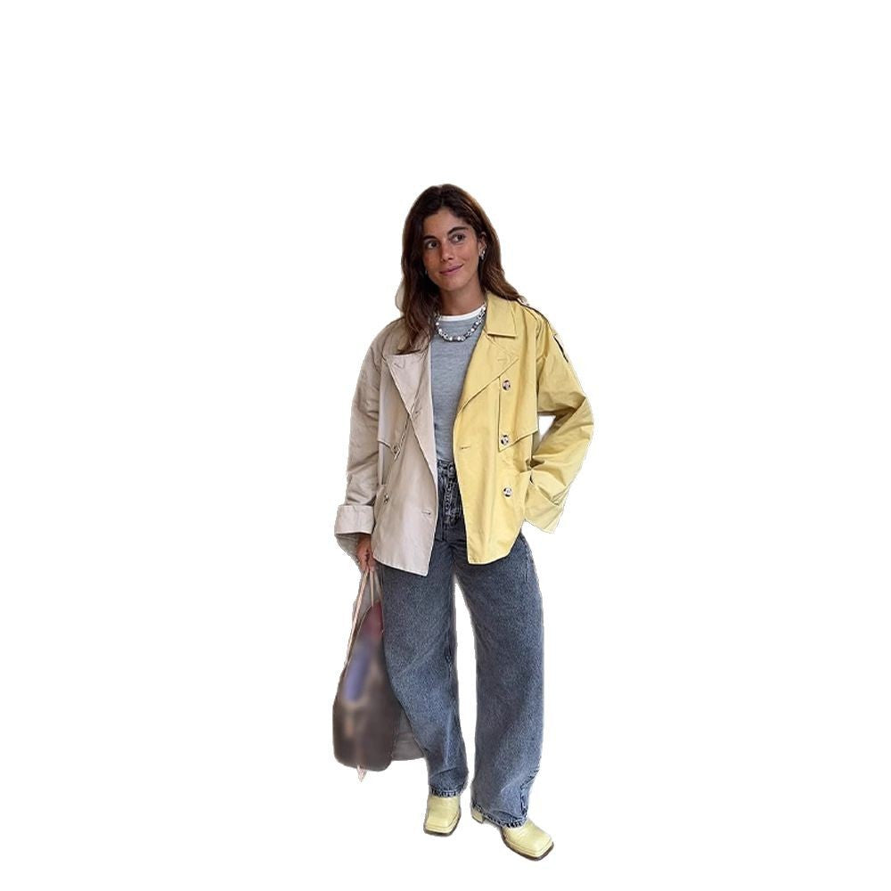 Damen modische Übergangsjacke mit relaxter Silhouette R&B