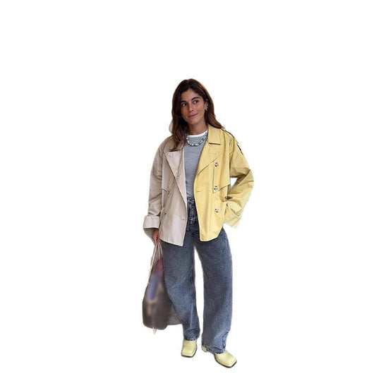 Damen modische Übergangsjacke mit relaxter Silhouette R&B