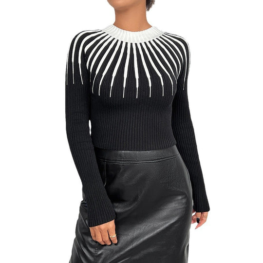 Damen Eleganter Pullover mit Raffinierter Rippstruktur R&B