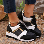 Damen Sportliche Sneakers mit glitzernden Akzenten und atmungsaktiven Einsätzen R&B