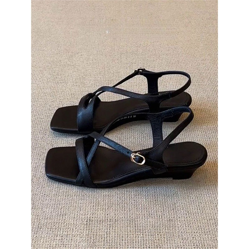 Damen elegante Slingback Sandalen mit verstellbaren Riemchen R&B