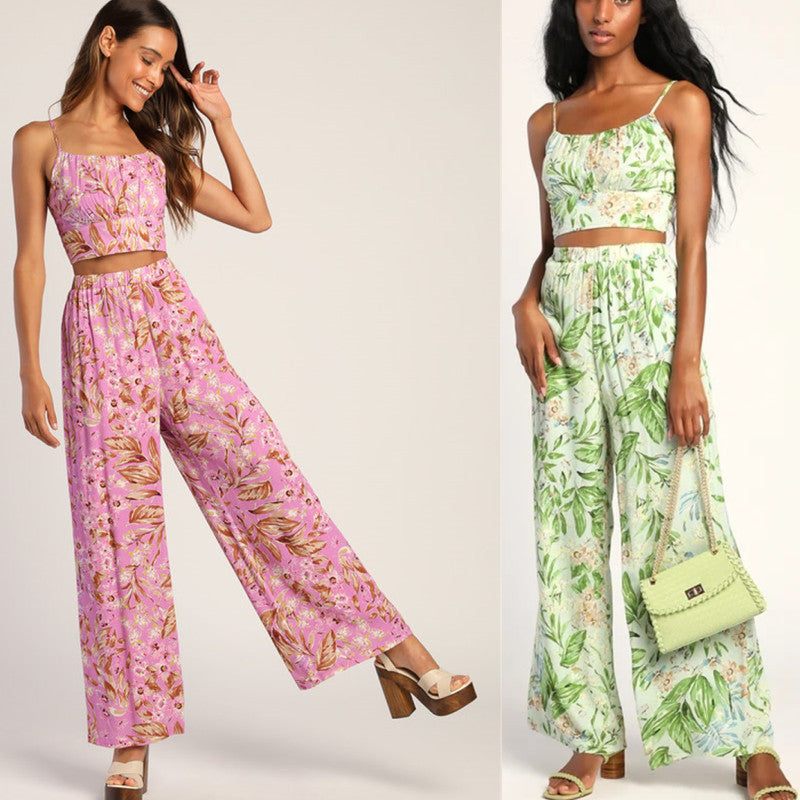 Damen luftiges Sommeroutfit mit floralem Print R&B