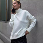 Damen Modischer Rollkragenpullover R&B