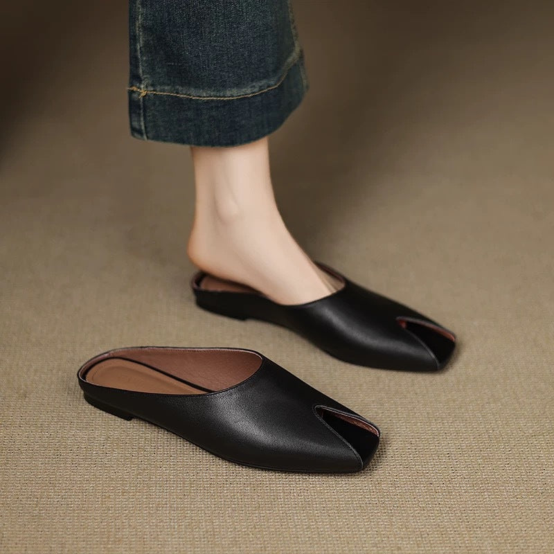 Damen Offene Mules mit elegantem Schnitt
