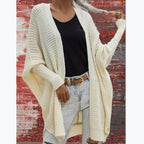 Damen Strickmantel mit offener Front und luftiger Passform