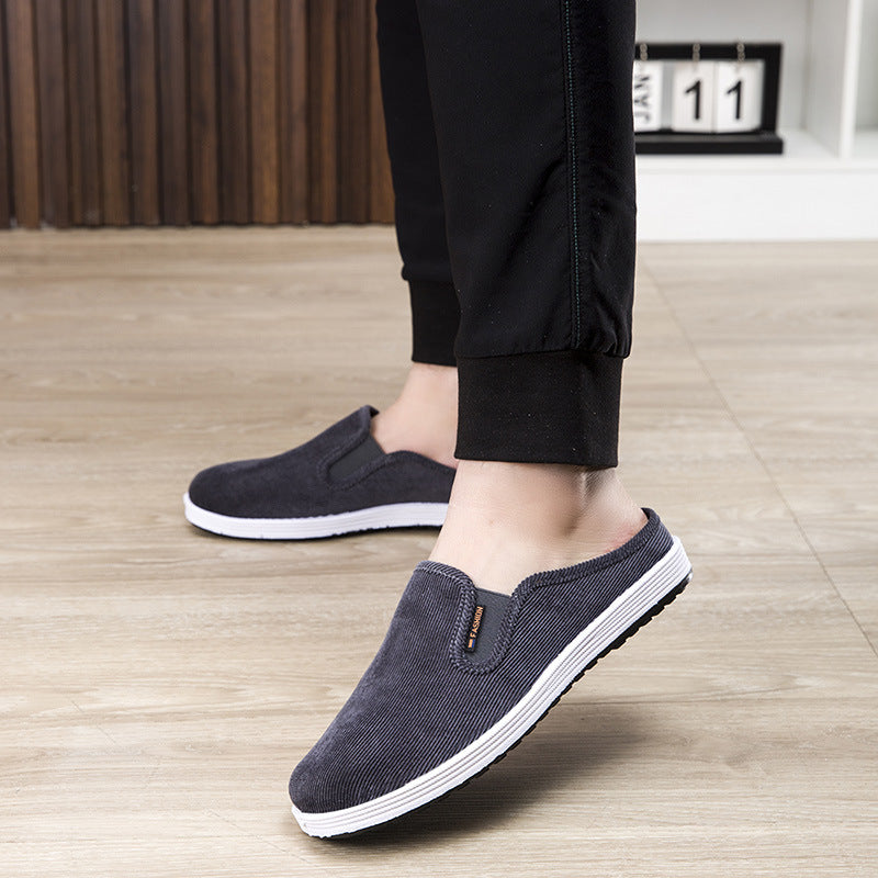 Damen Bequeme Hausschlüpfschuhe mit Rippstruktur R&B