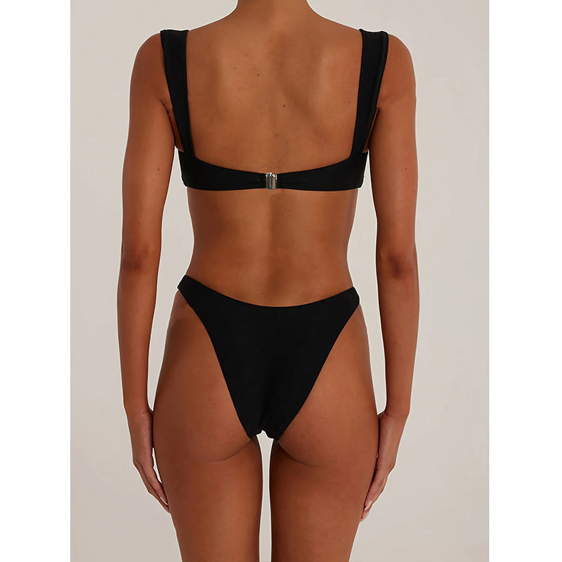 Damen Luxuriöser Bikini mit elegantem Goldakzent R&B