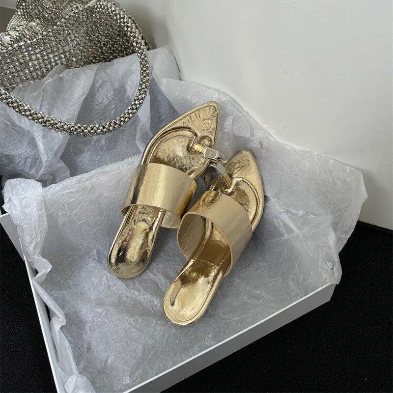 Damen elegante Mules mit funkelndem Design R&B