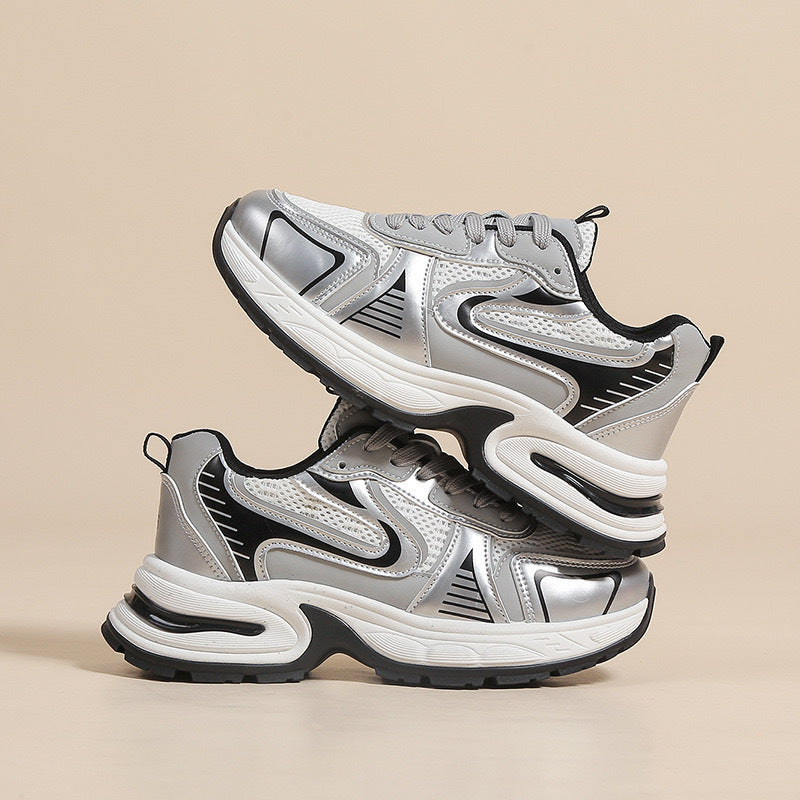 Damen Sportliche Dämpfungsschuhe mit futuristischem Design R&B