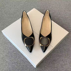 Damen elegante Ballerinas mit modischem Schmuckdetail und komfortablem Fußbett R&B
