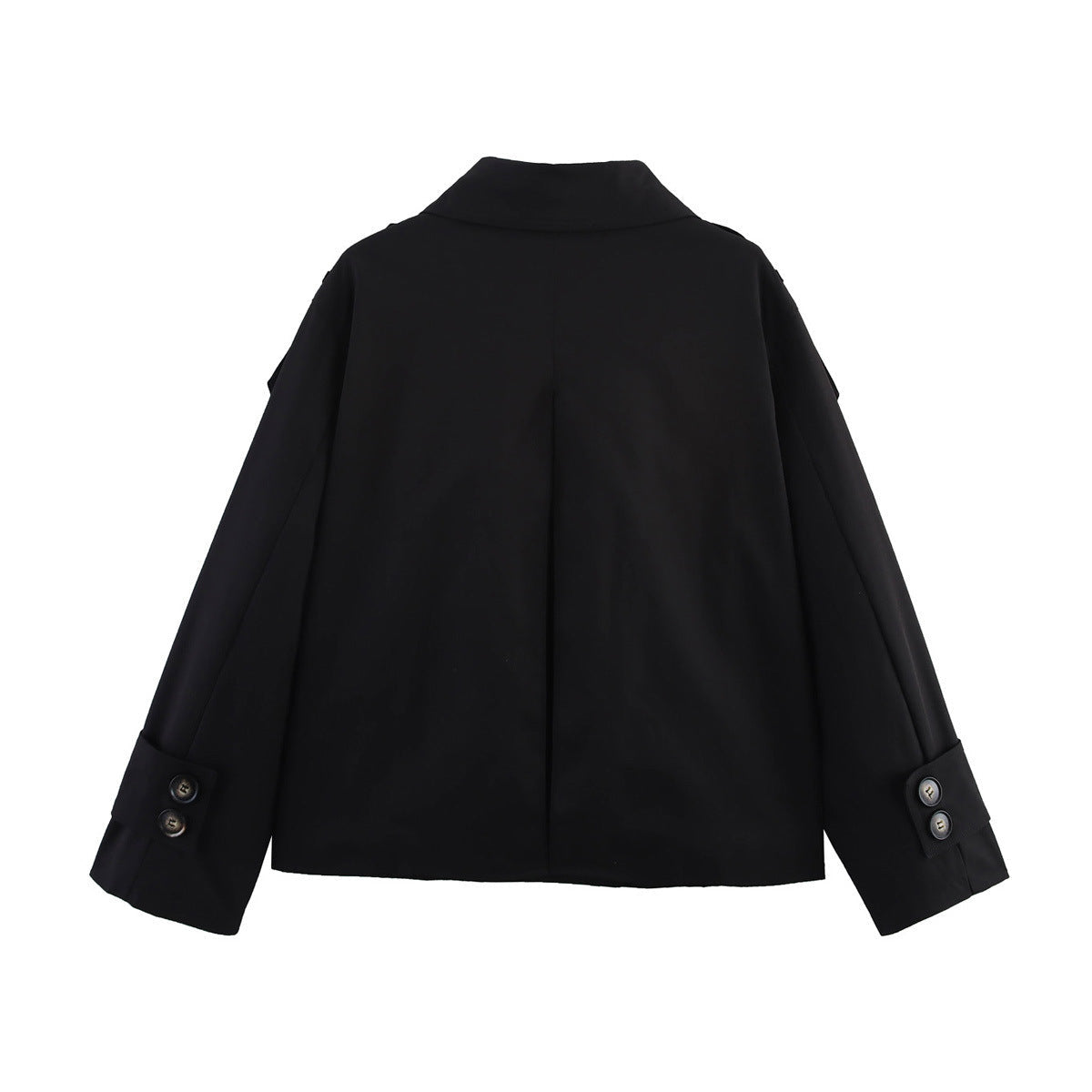 Damen modische Übergangsjacke mit doppelter Knopfleiste und praktischen Taschen R&B
