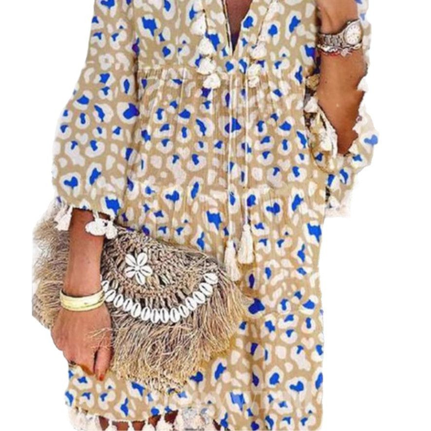 Damen Hippie-inspiriertes Kleid R&B