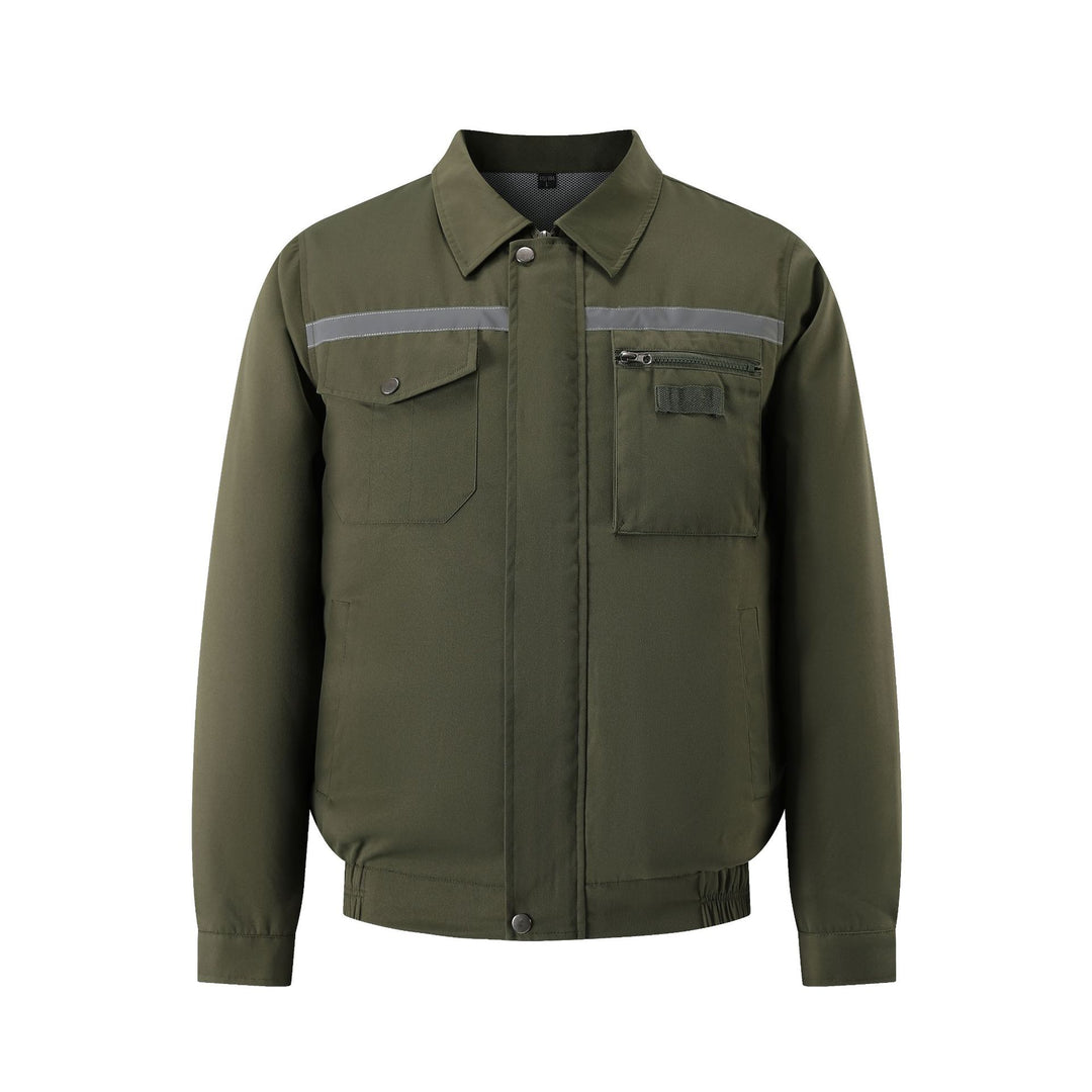 Herren nan belüftete Arbeitsjacke mit integrierten USB-Lüftern und externem Akkufach R&B