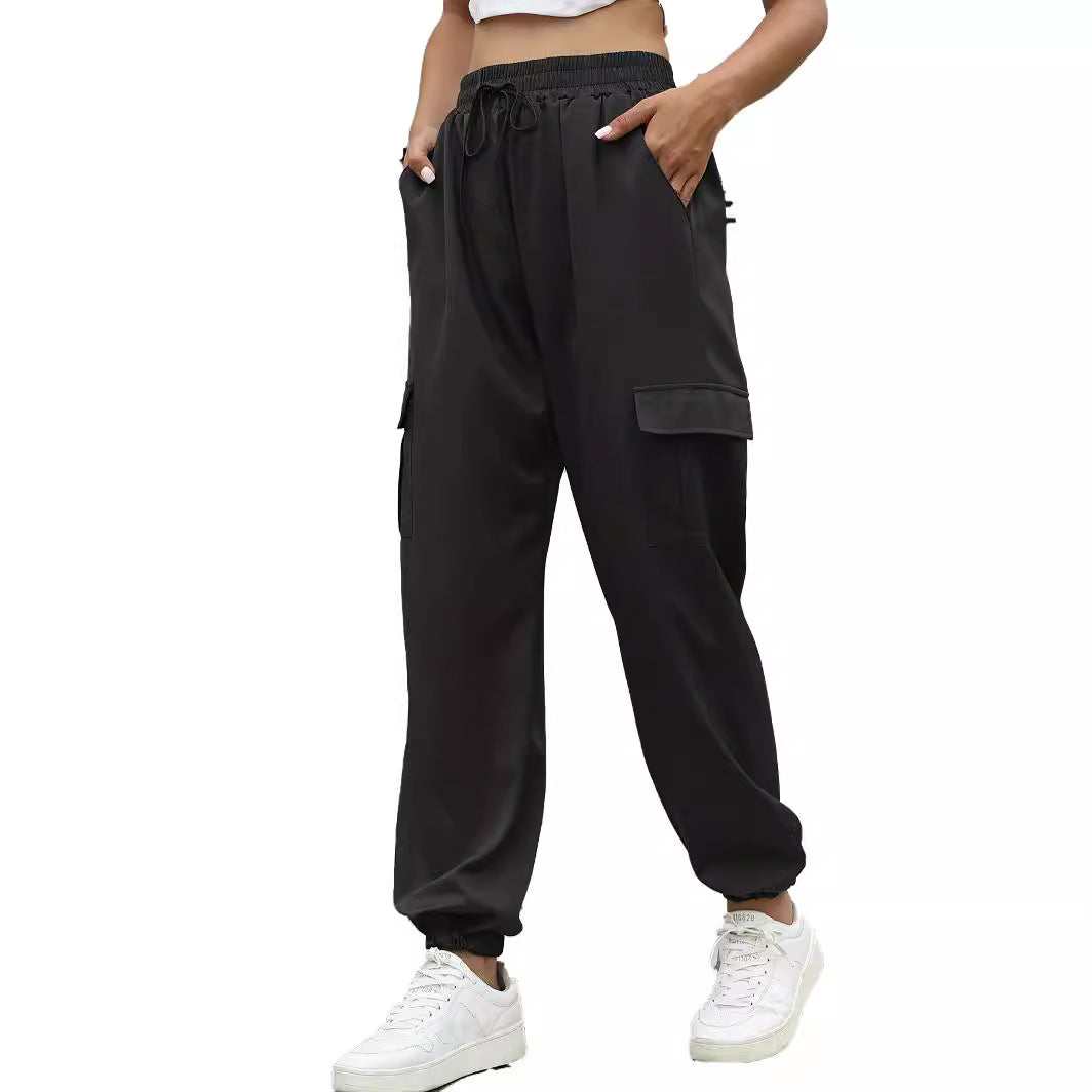 Damen Cargo-Hose mit elastischem Bund und praktischen Taschen R&B