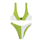 Damen Bikinis mit tiefem V-Ausschnitt und schmalen Trägern R&B