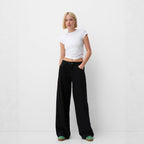 Damen Weite High-Waist Denim-Jeans mit bequemem Sitz