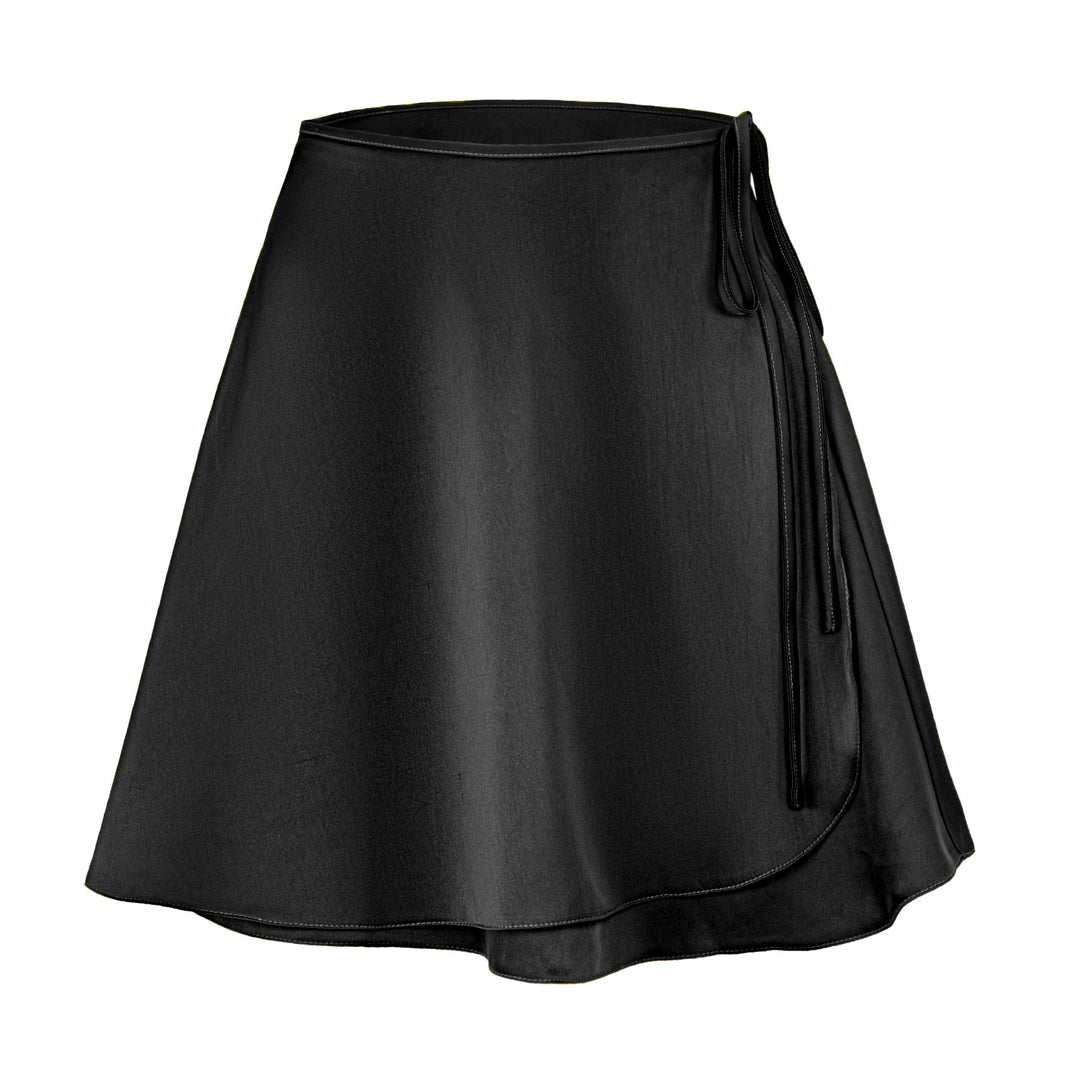 Damen Wickelrock aus hochwertigem satinierter Viskose R&B