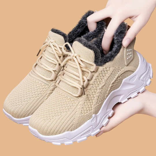 Damen Sportliche Sneaker mit kuscheligem Warmfutter und rutschfester Sohle R&B