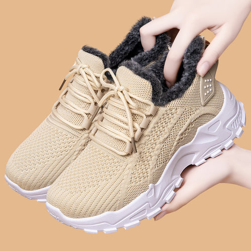 Damen Sportliche Sneaker mit kuscheligem Warmfutter und rutschfester Sohle R&B