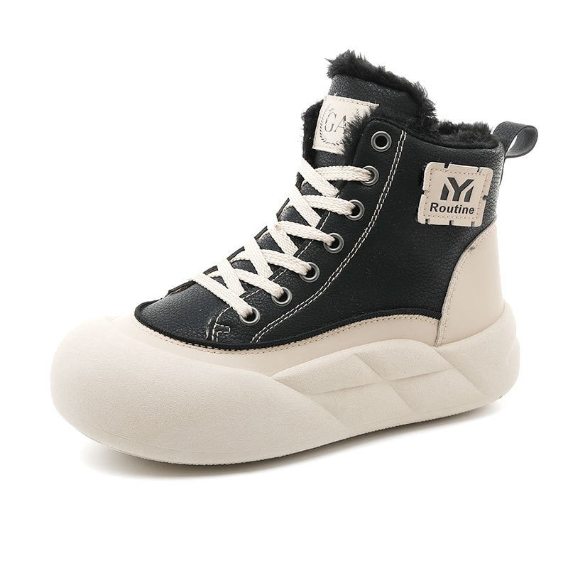 Damen modische Höhen-Sneaker mit weichem Futter und elastischer Sohle R&B