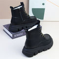 Damen Modische Winterstiefel mit dämpfender Profilsohle und seitlichem Reißverschluss