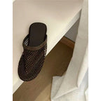 Damen elegante Netz-Mules R&B