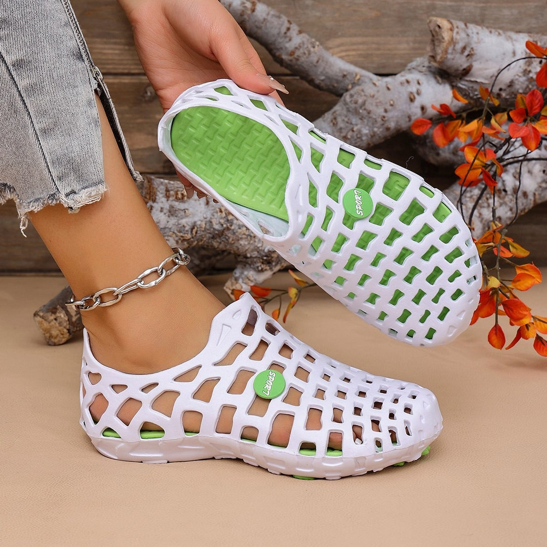Damen leichte und atmungsaktive Freizeitschuhe mit rutschfester Außensohle R&B