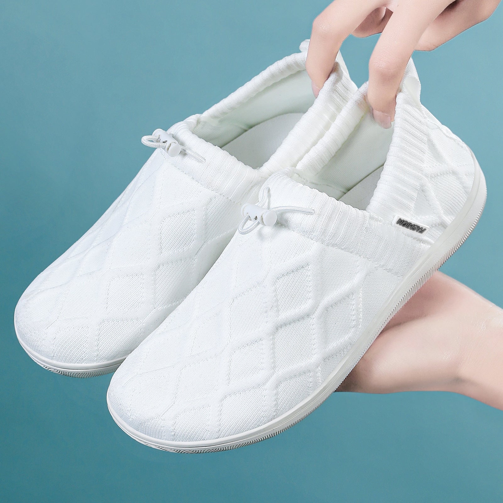 Damen Bequeme Slip-On Freizeit-Schuhe mit elastischem Einstieg und atmungsaktiver Struktur R&B