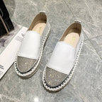Damen Slip-On Sneakers mit funkelndem Obermaterial und bequemer Sohle R&B