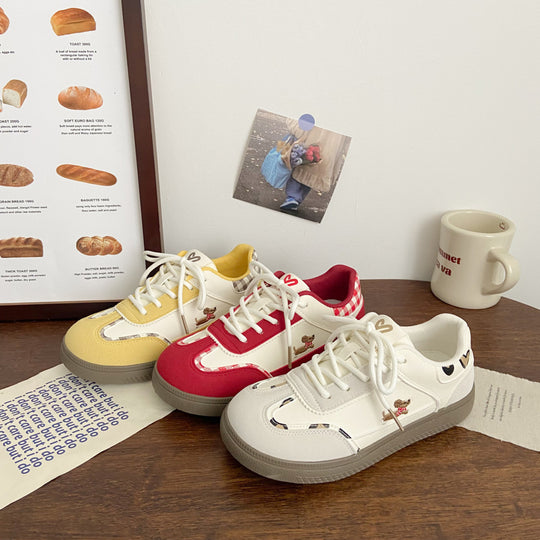 Damen Sneakers mit verspieltem Tiermotiv und atmungsaktiver Oberflächenstruktur R&B