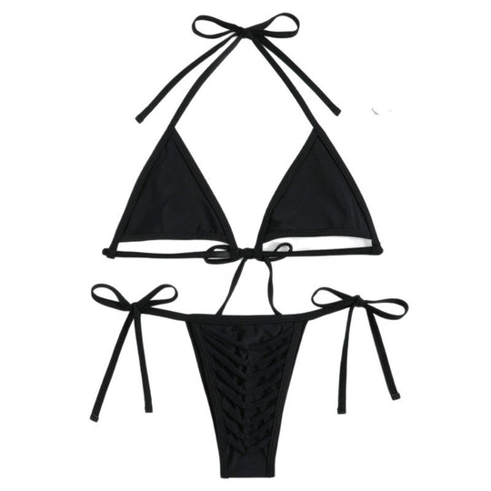 Damen Triangle-Bikini mit raffiniertem Bindedesign R&B