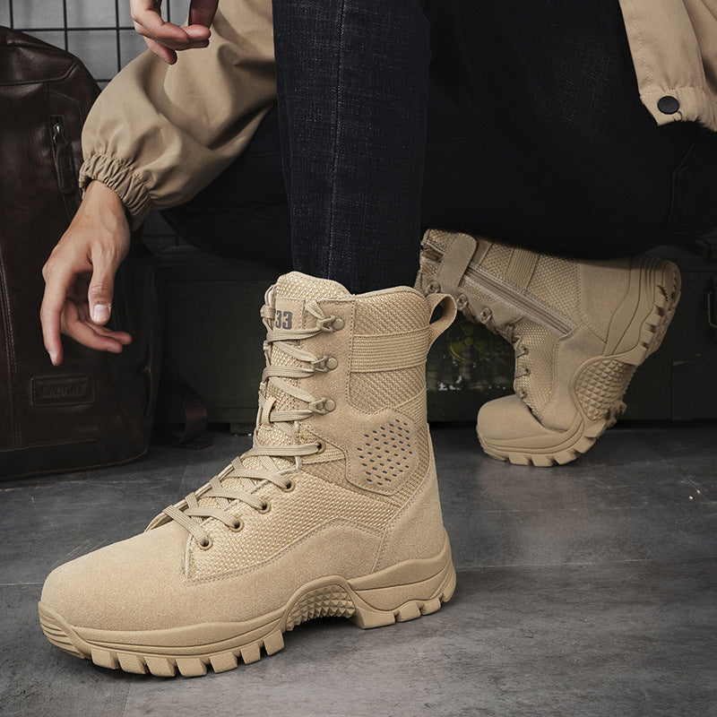 Herren Komfortable Einsatzstiefel mit hohem Knöchelschutz R&B