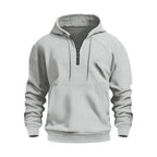 Herren funktionale Kapuzenpullover mit halbem Reißverschluss R&B