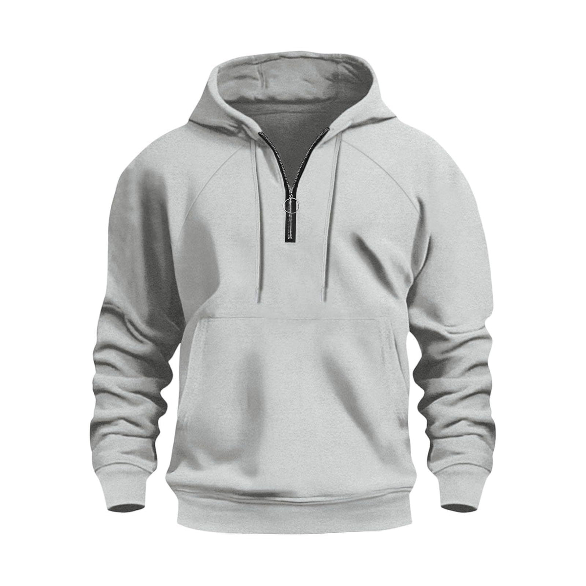 Herren funktionale Kapuzenpullover mit halbem Reißverschluss R&B