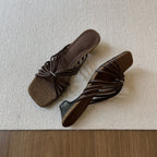 Damen Sandalen mit elegantem Flecht-Design und komfortablem Plateau