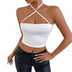Damen Crop-Top mit raffiniertem Kreuzträger-Design