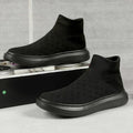 Damen Sneaker mit elastischem Strickobermaterial und rutschfester Sohle R&B