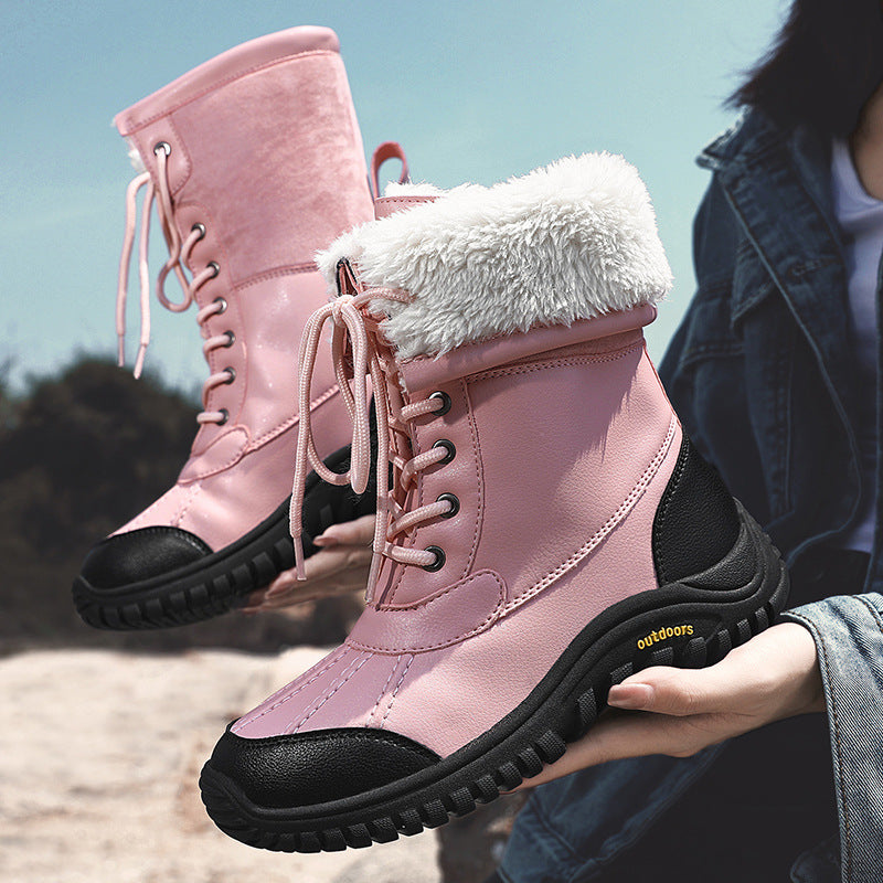 Damen Warme Winterstiefel mit isolierendem Futter und rutschfester Sohle R&B